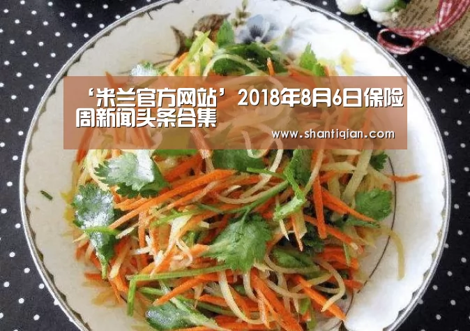 ‘米兰官方网站’2018年8月6日保险周新闻头条合集(图2) milan米兰