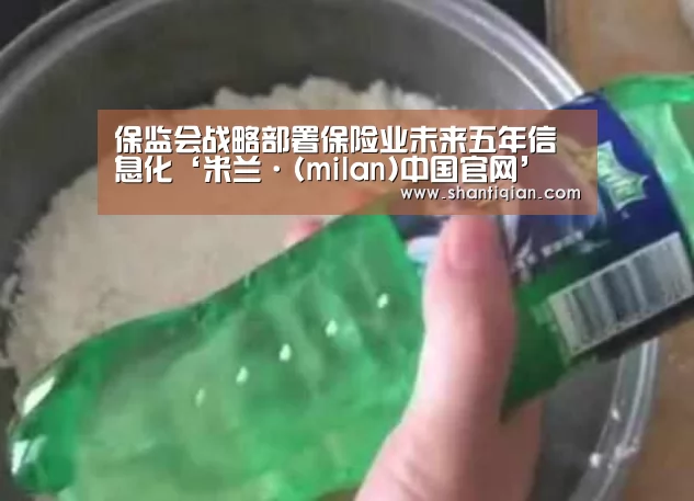 保监会战略部署保险业未来五年信息化‘米兰·(milan)中国官网’(图1) 米兰·(milan)中国官网